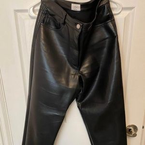 Aritzia Melina size 10 leather pants